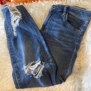 American Eagle Crop Distress Jegging Size 10